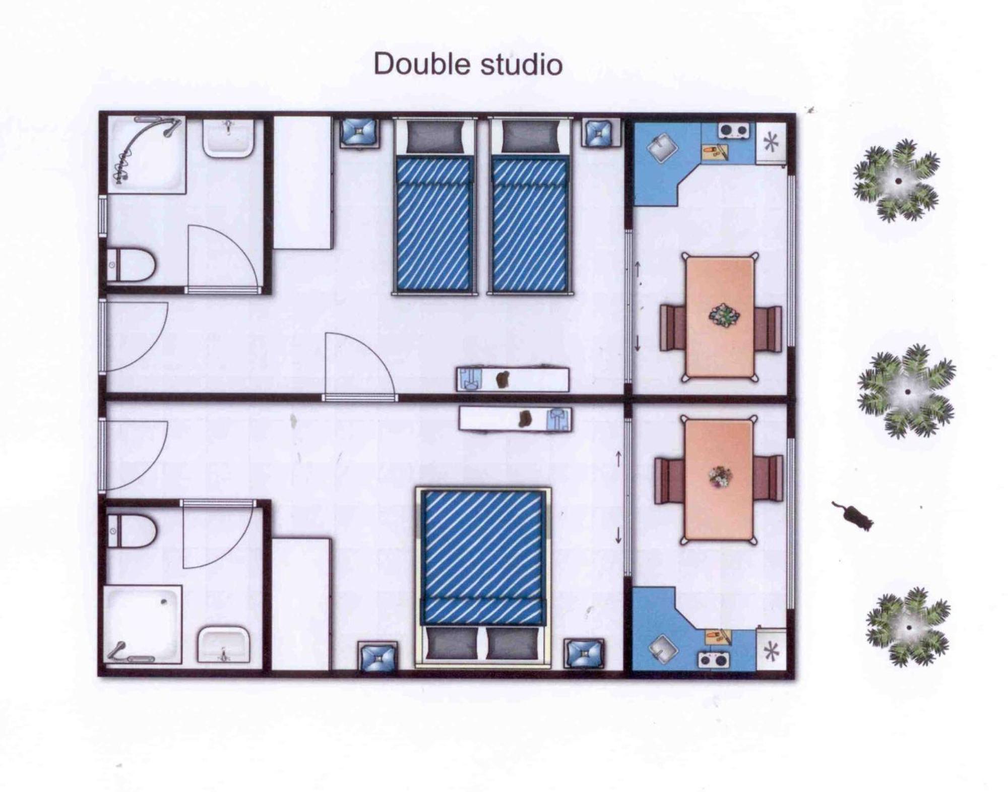 Les Creolines Aparthotel Sainte-Luce Rom bilde